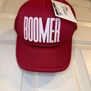 Crimson University of Oklahoma “BOOMER” adjustable hat